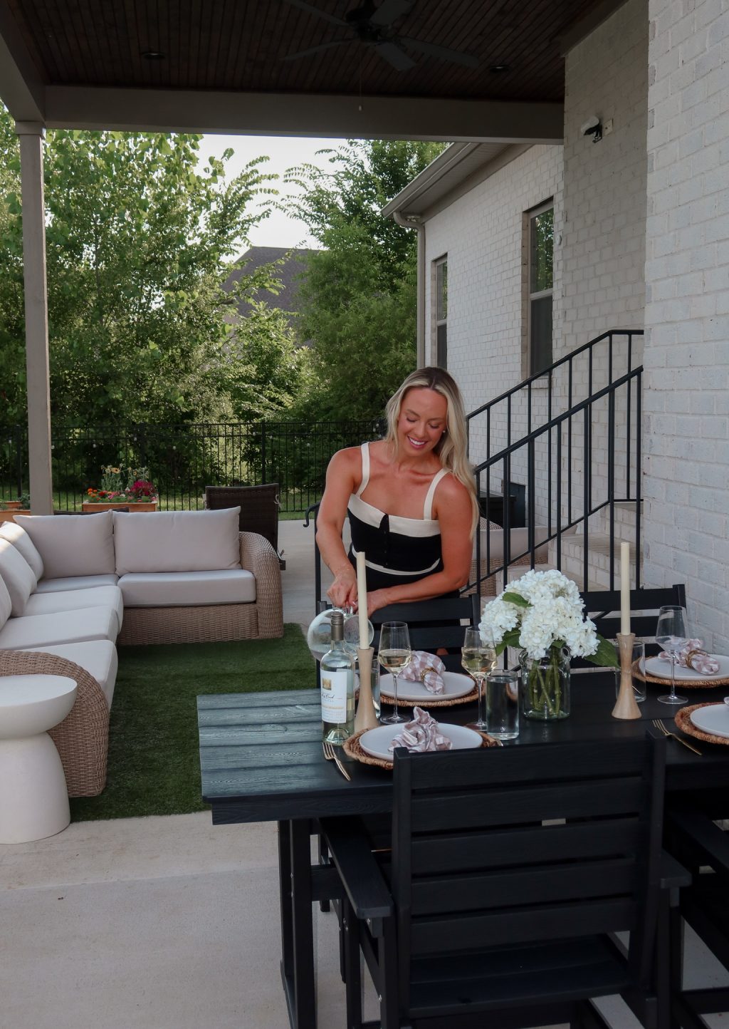 outdoor dining space refresh