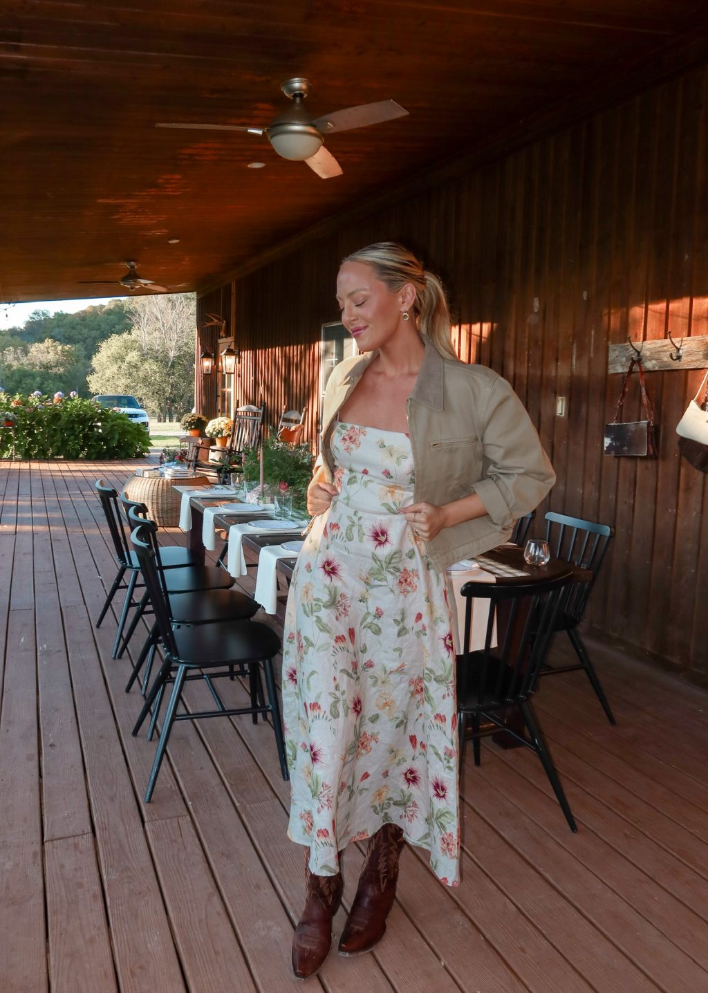 barn jacket outfit