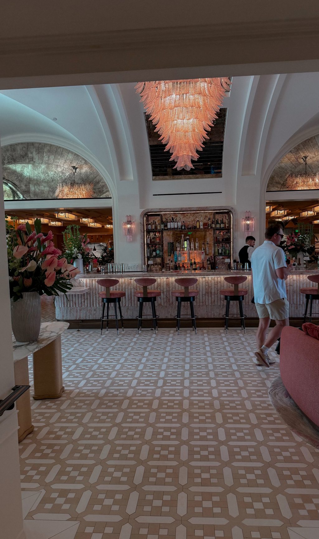 Palm House Hotel Palm Beach colorful boutique hotel pool and lobby interior